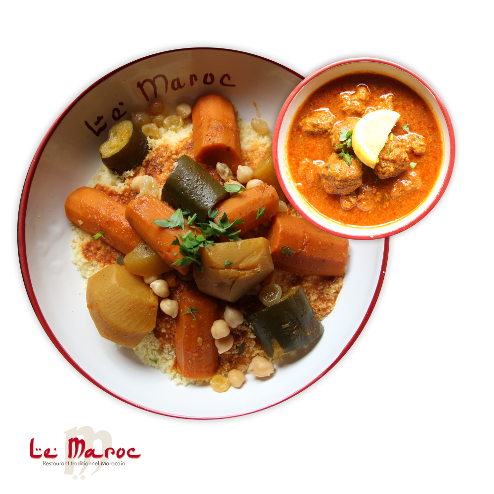 Couscous boulettes - Restaurant Le Maroc Lille