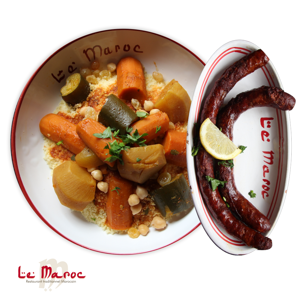 Couscous merguez - Restaurant Le Maroc Lille