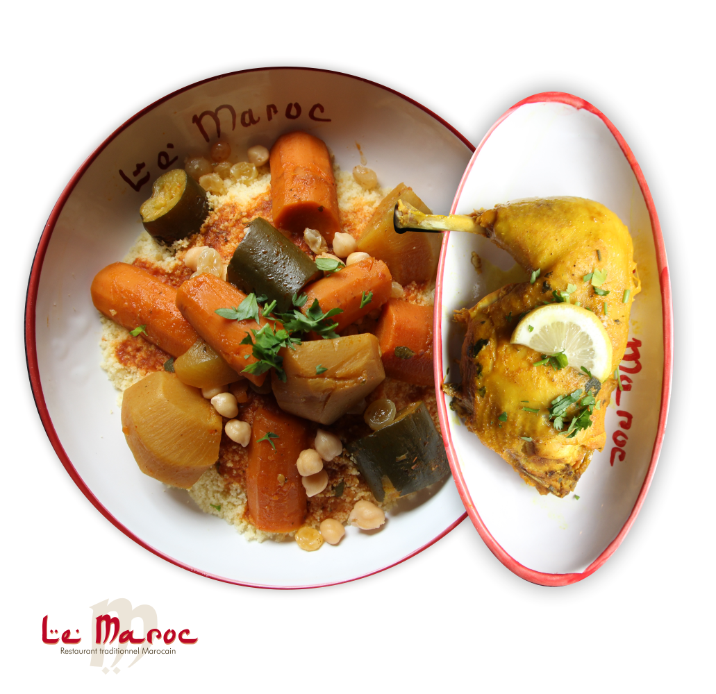 Couscous poulet - Restaurant Le Maroc Lille